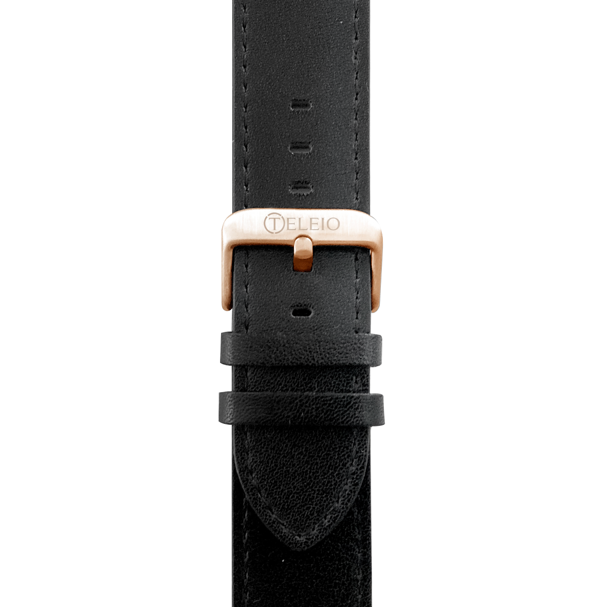 45mm - Greek Gods Black Band Rose Gold Clasp