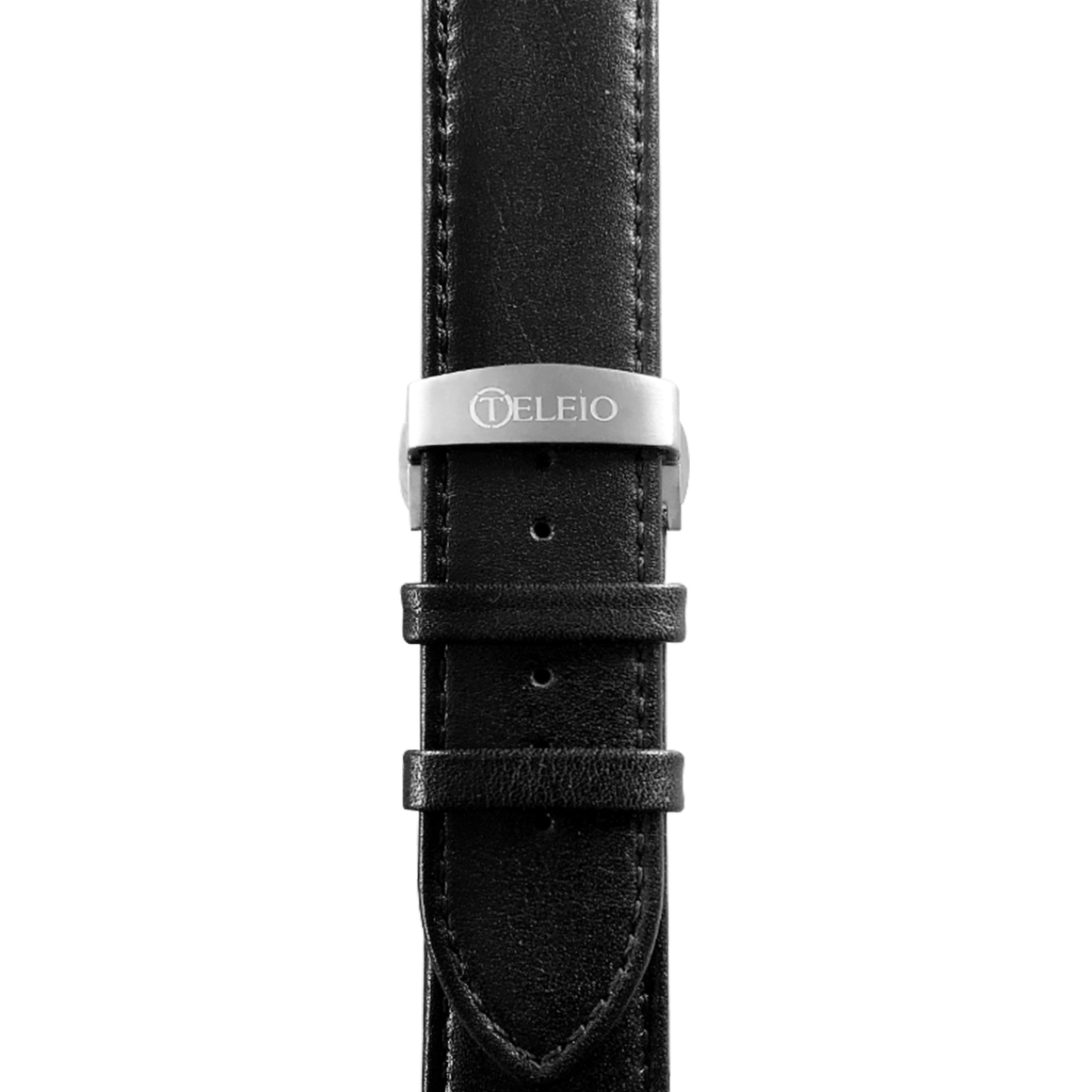45mm Titan Black Band Silver Clasp