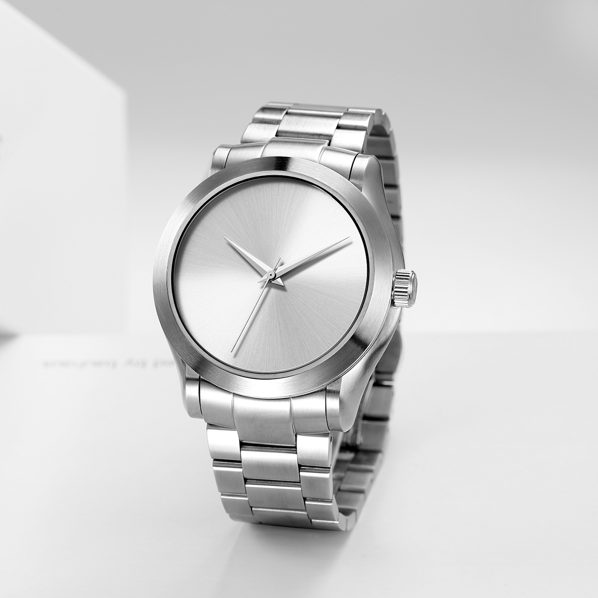 The Eos - Silver Case |  Silver Dial | Silver Stainless Steel Band