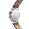 The Hades- Mens watch 45mm Tan Band Silver Case