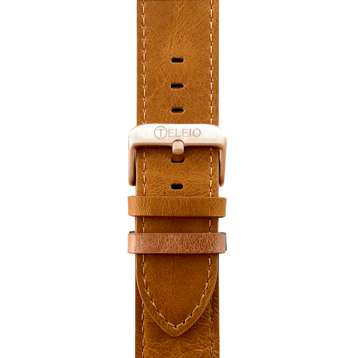 45mm - Greek Gods Tan Band Rose Gold Clasp