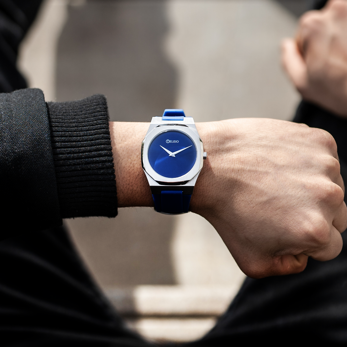 Mens watch silicone best sale band