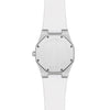 The Santorini - Mens watch 40mm White Silicone Band Silver case